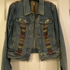 Free People Tapestry and denim jacket
